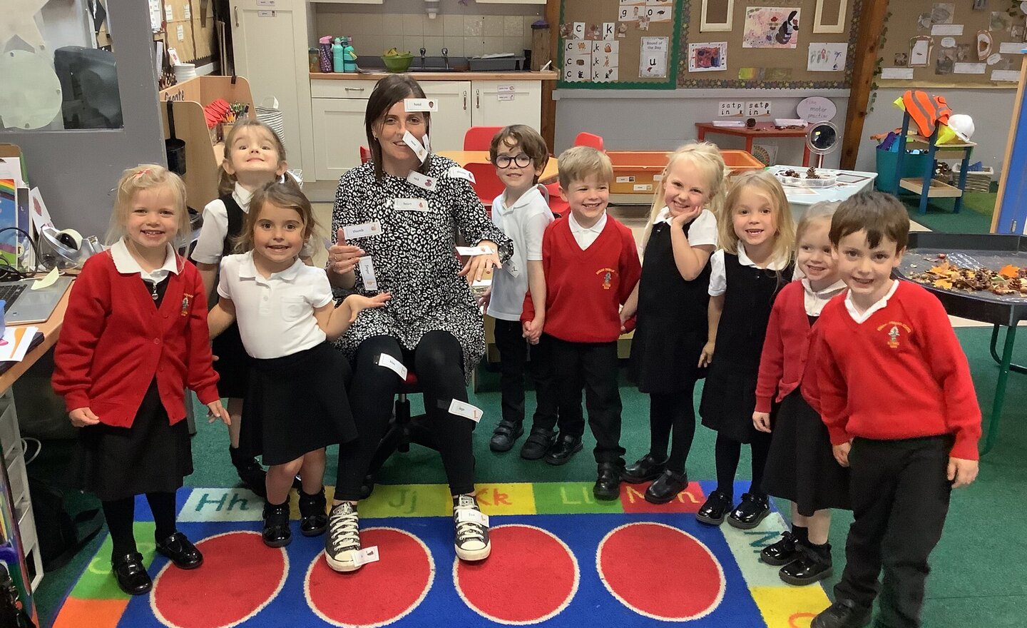 Image of Class 1 label Mrs Powles