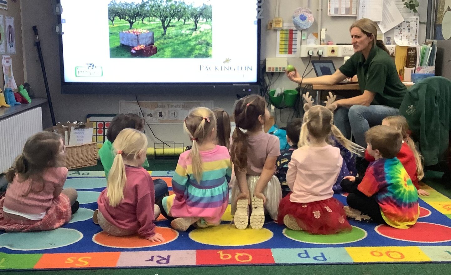 Image of A special visitor from Packington Farm