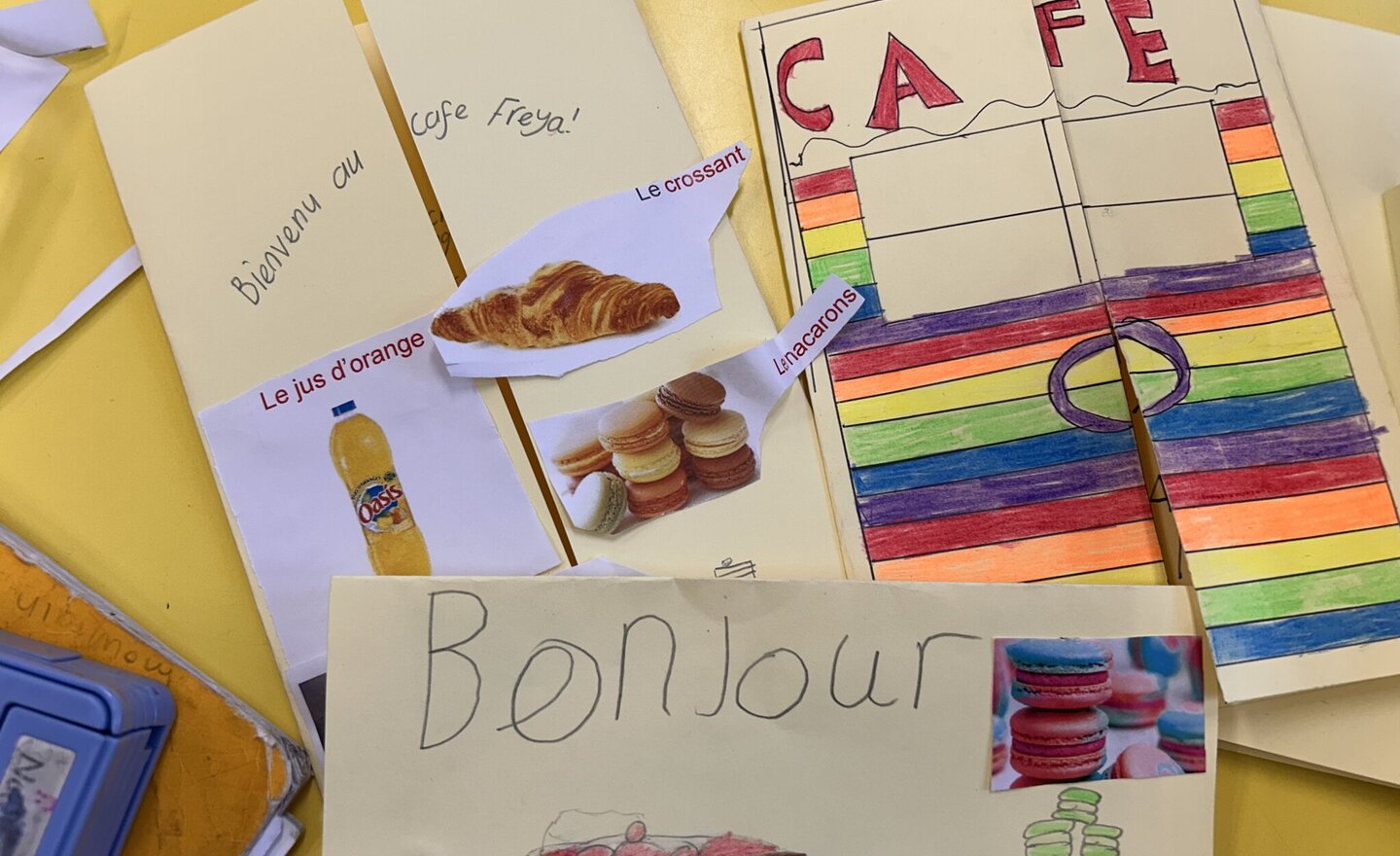 Image of French cards for our pen pals