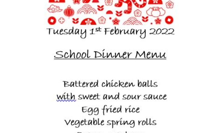 Image of Chinese New Year Menu!
