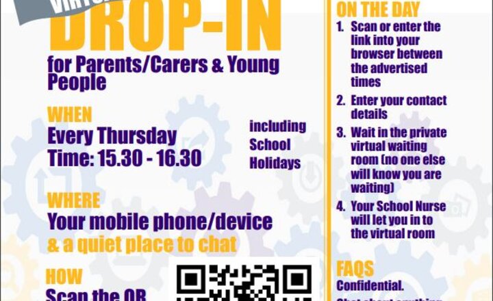 Image of School Nurse Virtual Drop In Every Thursday 1530 -1630