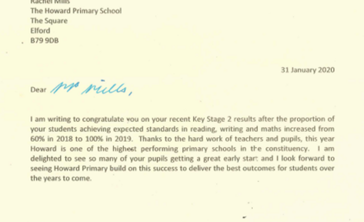 Image of Congratulations from the House of Commons