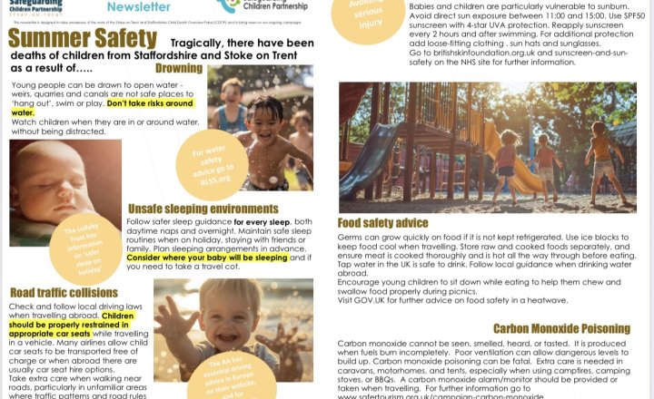 Image of Safeguarding Children Partnership - Summer Newsletter