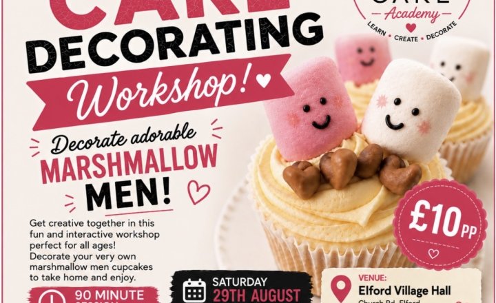 Image of Family Cake Decorating at the Village Hall !