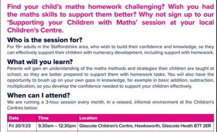 Image of Supporting your children with Maths - Free session