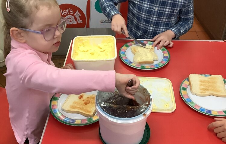 Image of Making our own breakfast