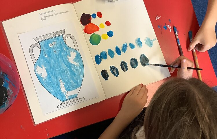 Image of Colouring mixing