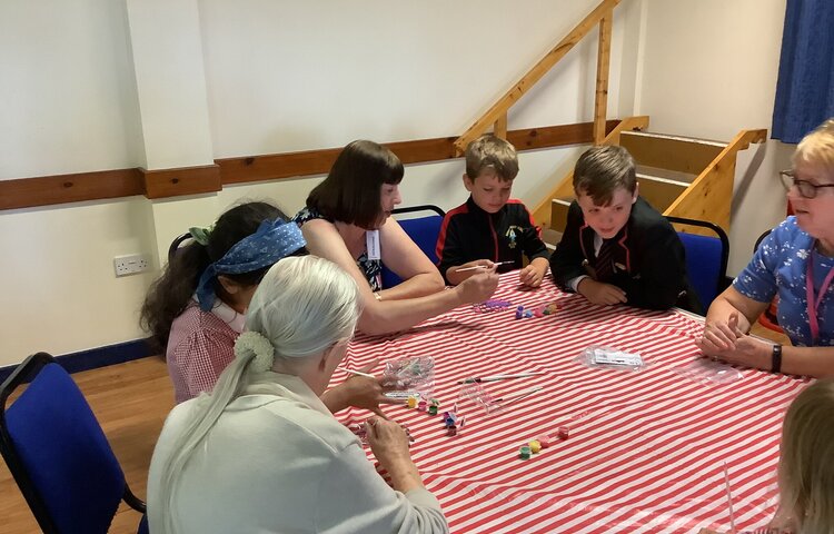 Image of School Council visit Time Out club at the Village Hall