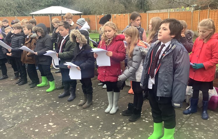 Image of Singing for the residents of Stubby Leas Nursing Home