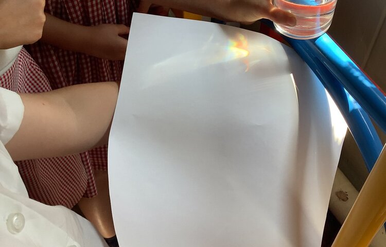 Image of What happens to light when it passes through different transparent objects?