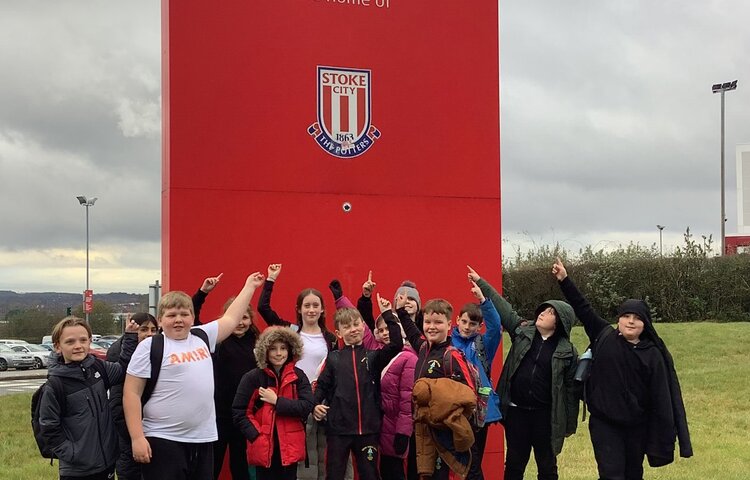 Image of Class 3 visit Stoke City