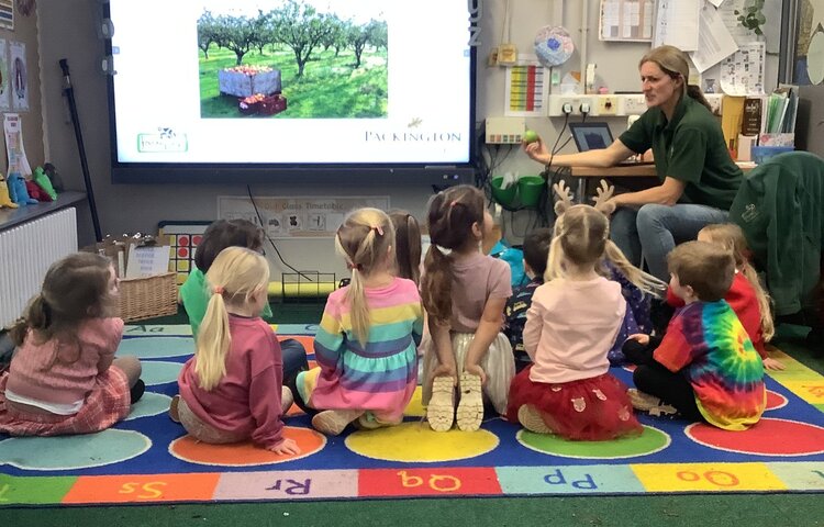 Image of A special visitor from Packington Farm