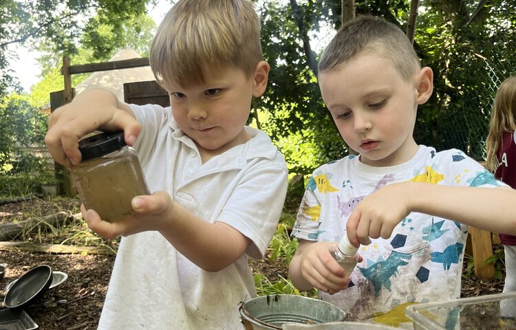 Image of Cake in forest school 