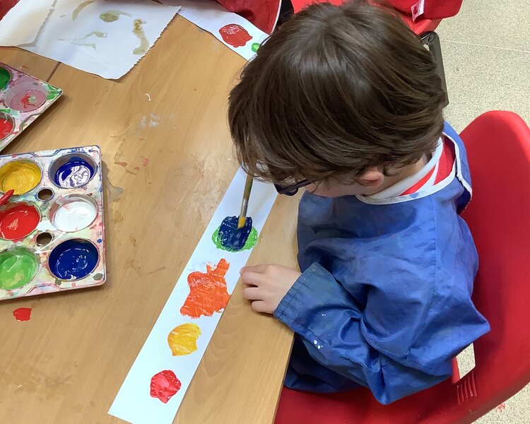 Image of Class 1 - 2025- Mixing Colours - September