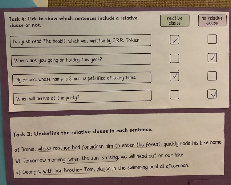 Image of Class 3 - Relative Clauses