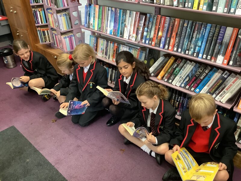 Image of Library Bus- we love Reading!