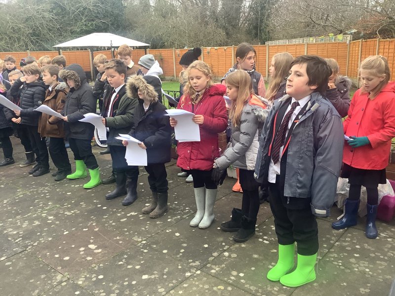 Image of Singing for the residents of Stubby Leas Nursing Home