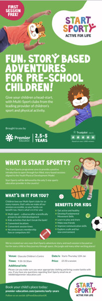 Image of Start Sporty parents leaflet