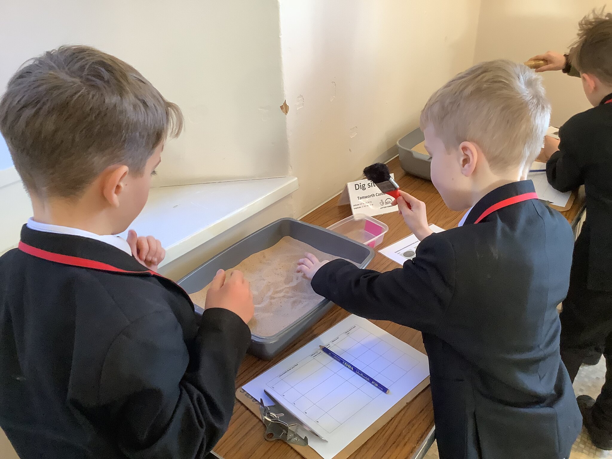 Image of Anglo Saxon Archaeologists at Tamworth Castle