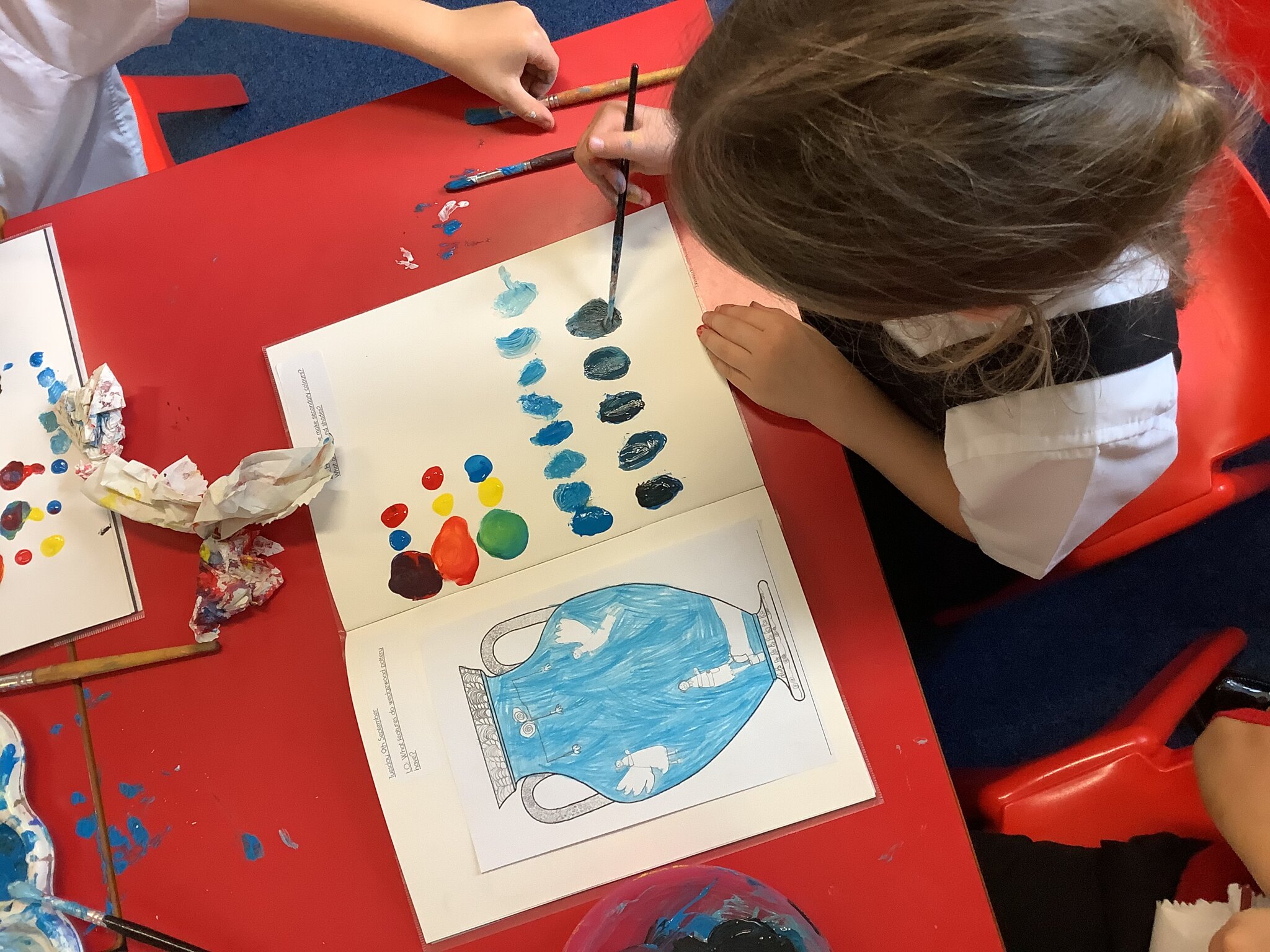 Image of Colouring mixing