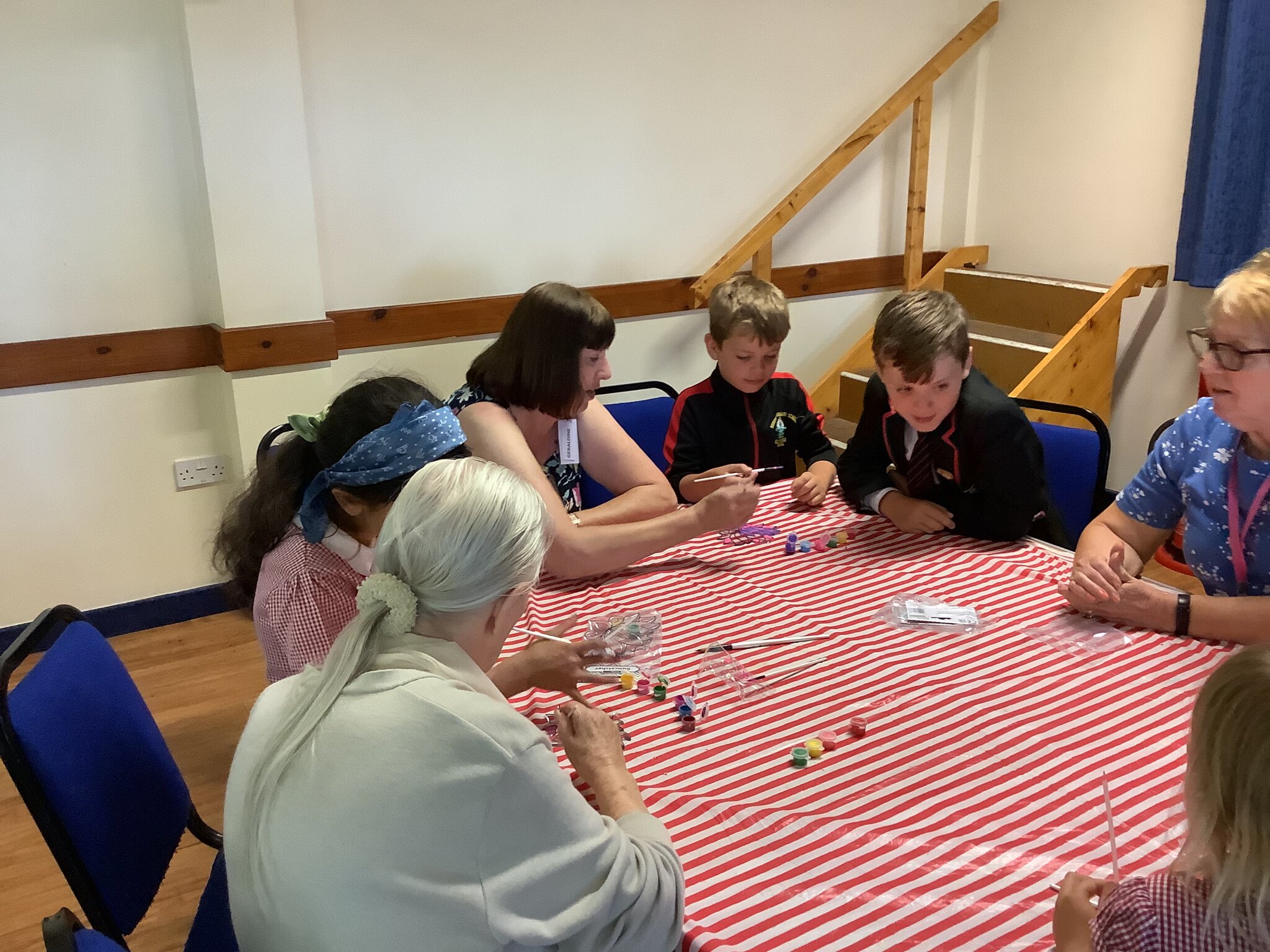 Image of School Council visit Time Out club at the Village Hall