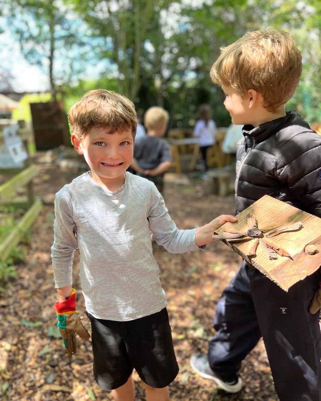 Image of Outdoor learning fun today 