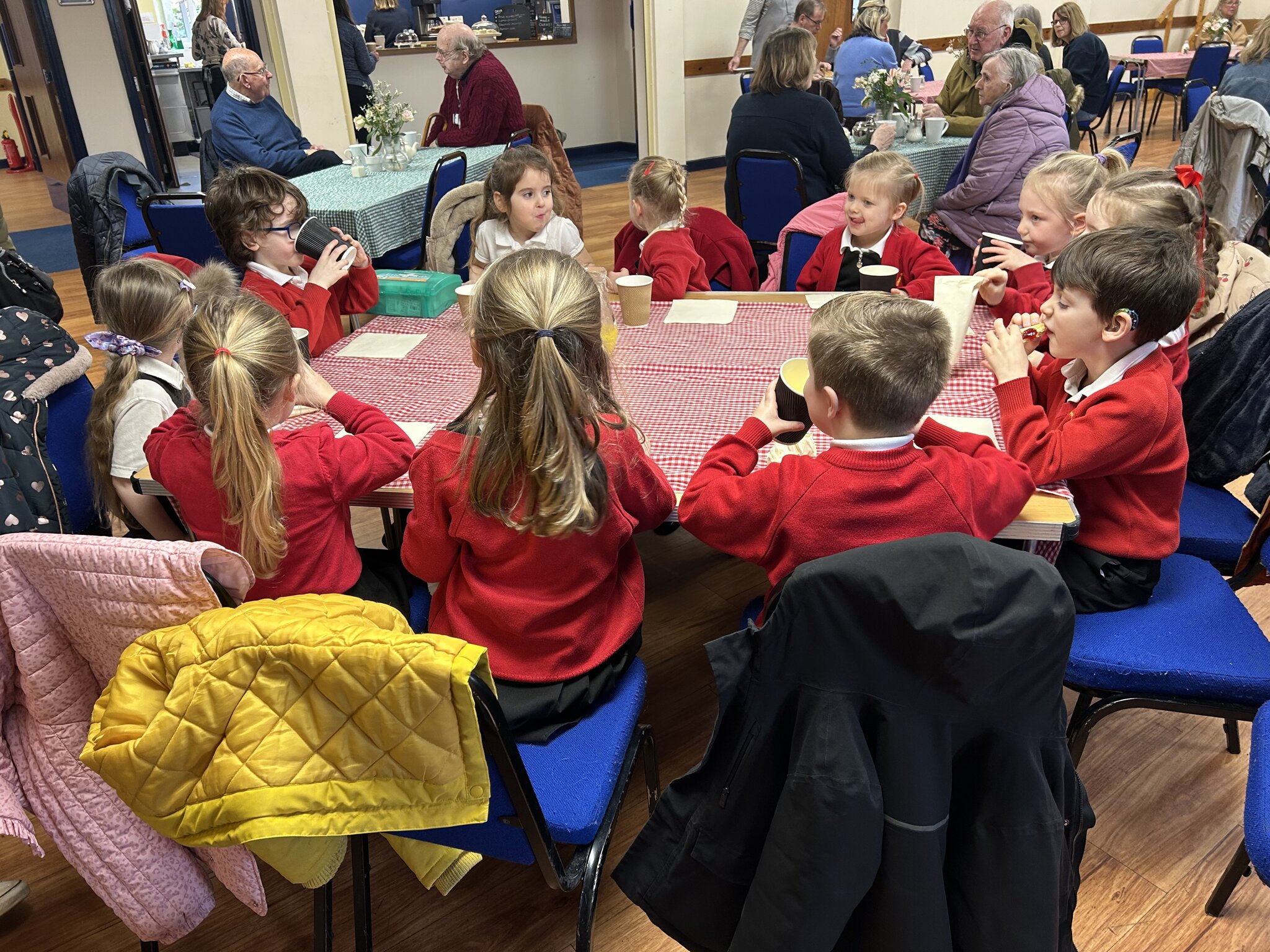 Image of A special snack time at the village hall