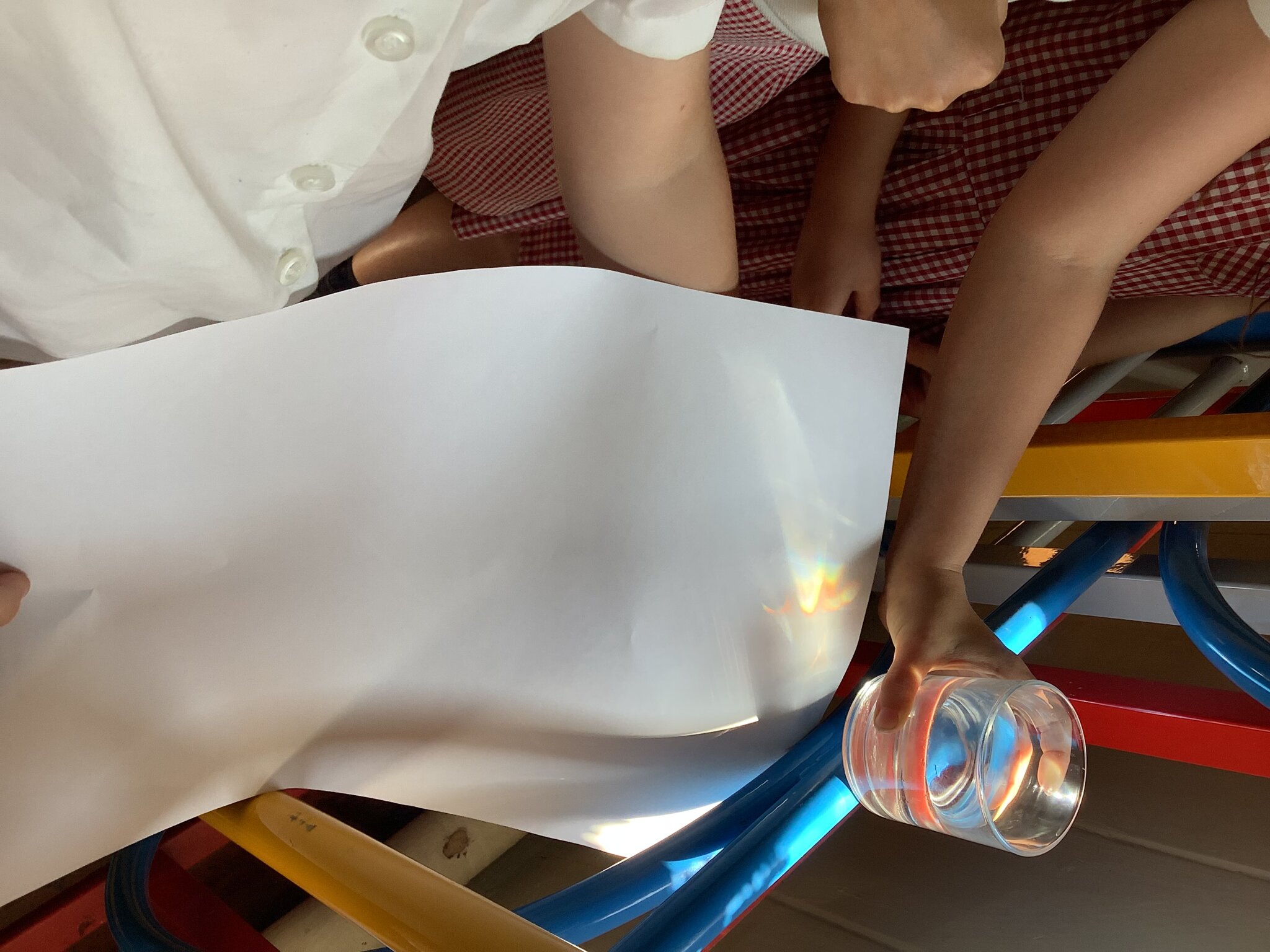 Image of What happens to light when it passes through different transparent objects?