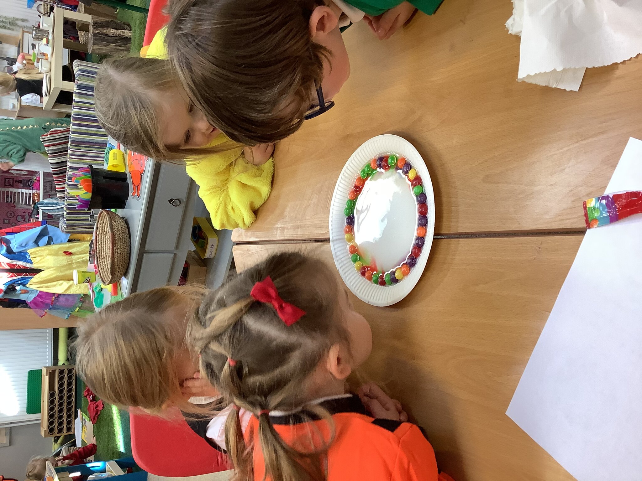Image of Skittles experiment with the Colour Monster