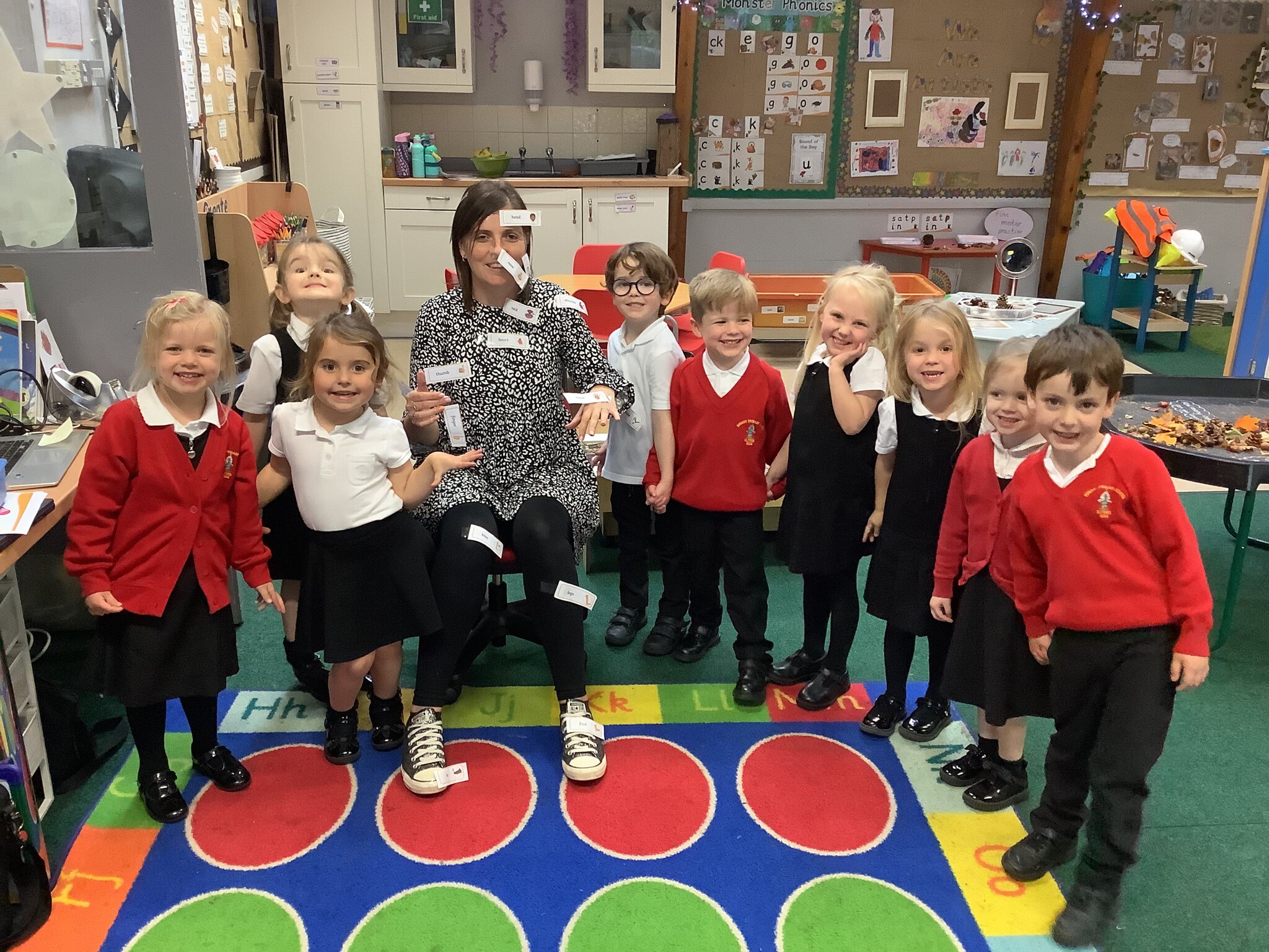 Image of Class 1 label Mrs Powles