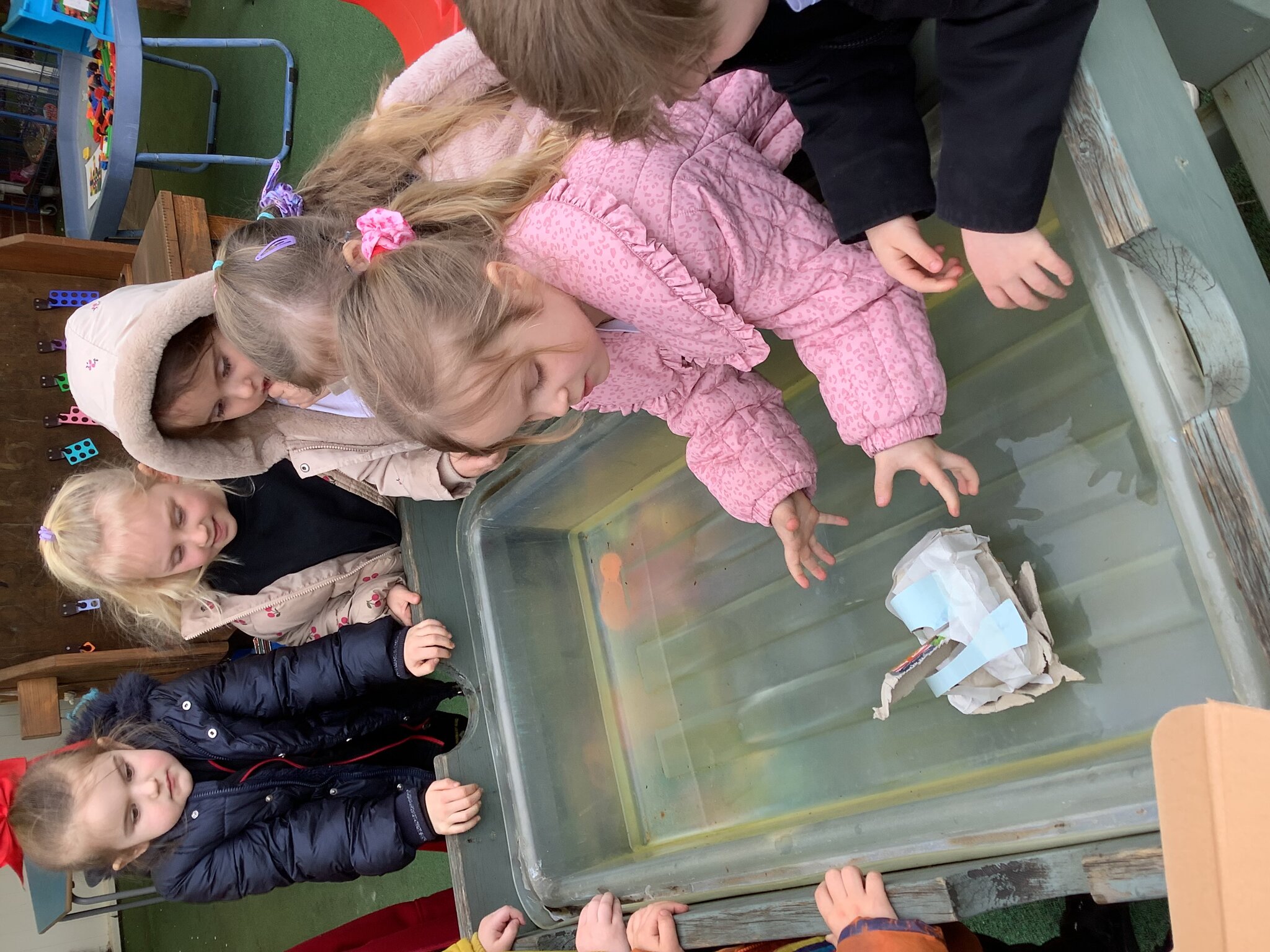 Image of Making a boat for the gingerbread man 