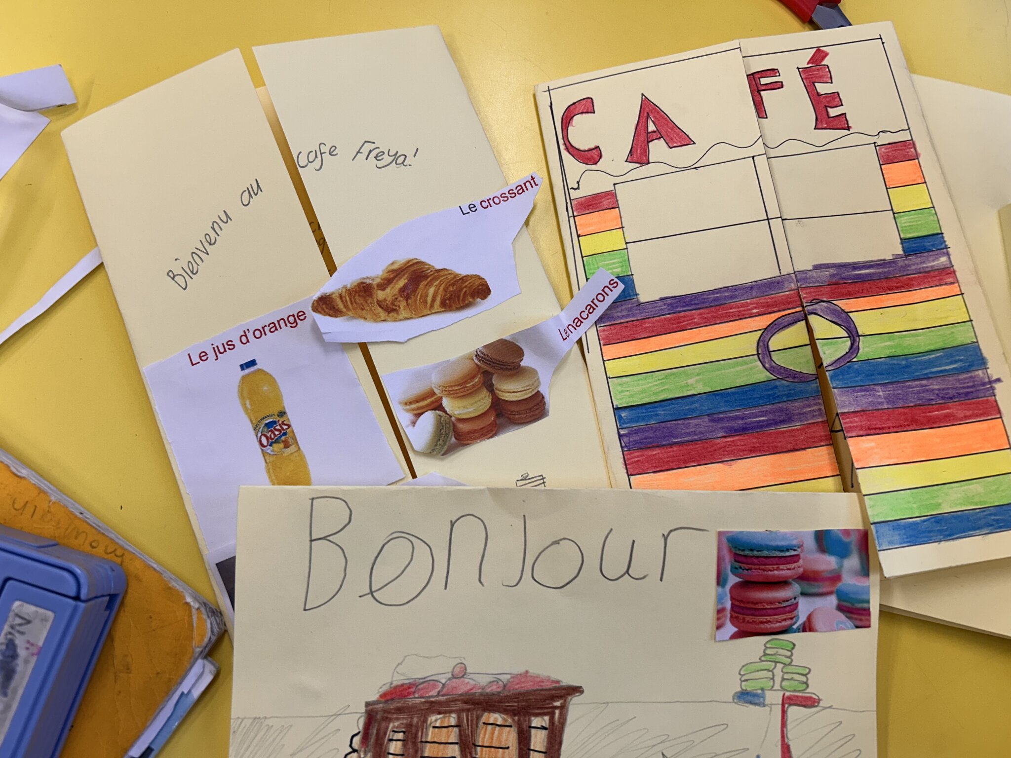 Image of French cards for our pen pals