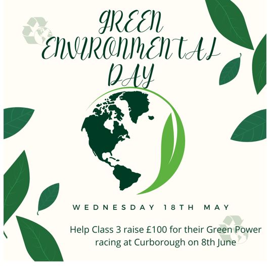 Image of Green Environmental Day- Raising funds for Greenpower Racing!