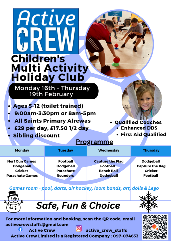Image of Holiday Club February Half Term - All Saints, Alrewas
