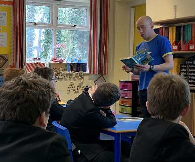 Image of Year 5 pupil wins Author visit for her class