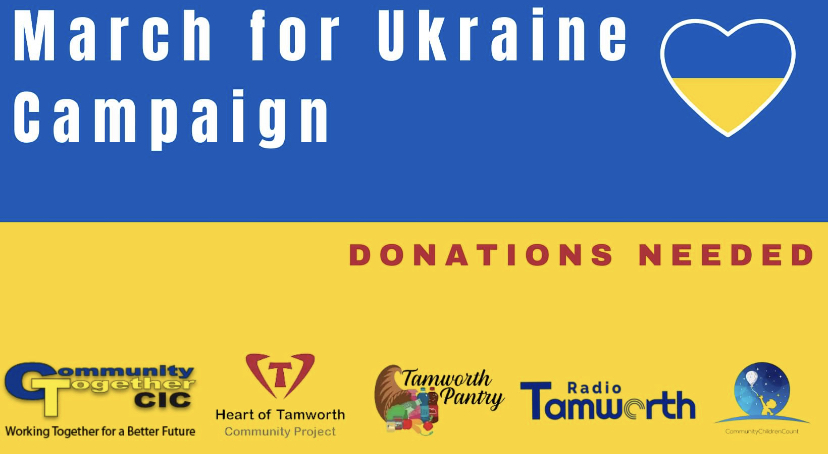 Image of Help for Ukraine- March for Ukraine Community Initiative-We can play our part!