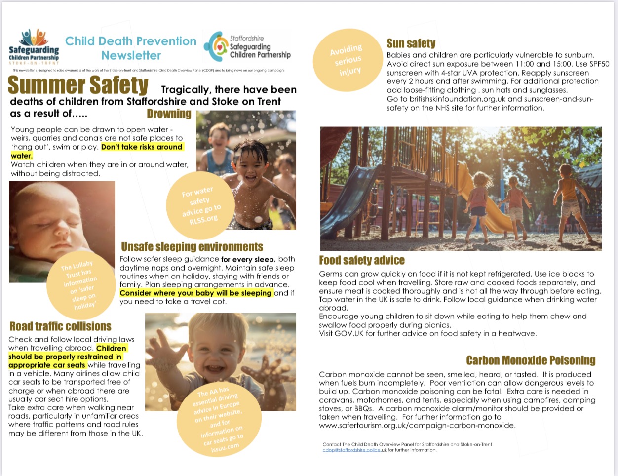 Image of Safeguarding Children Partnership - Summer Newsletter