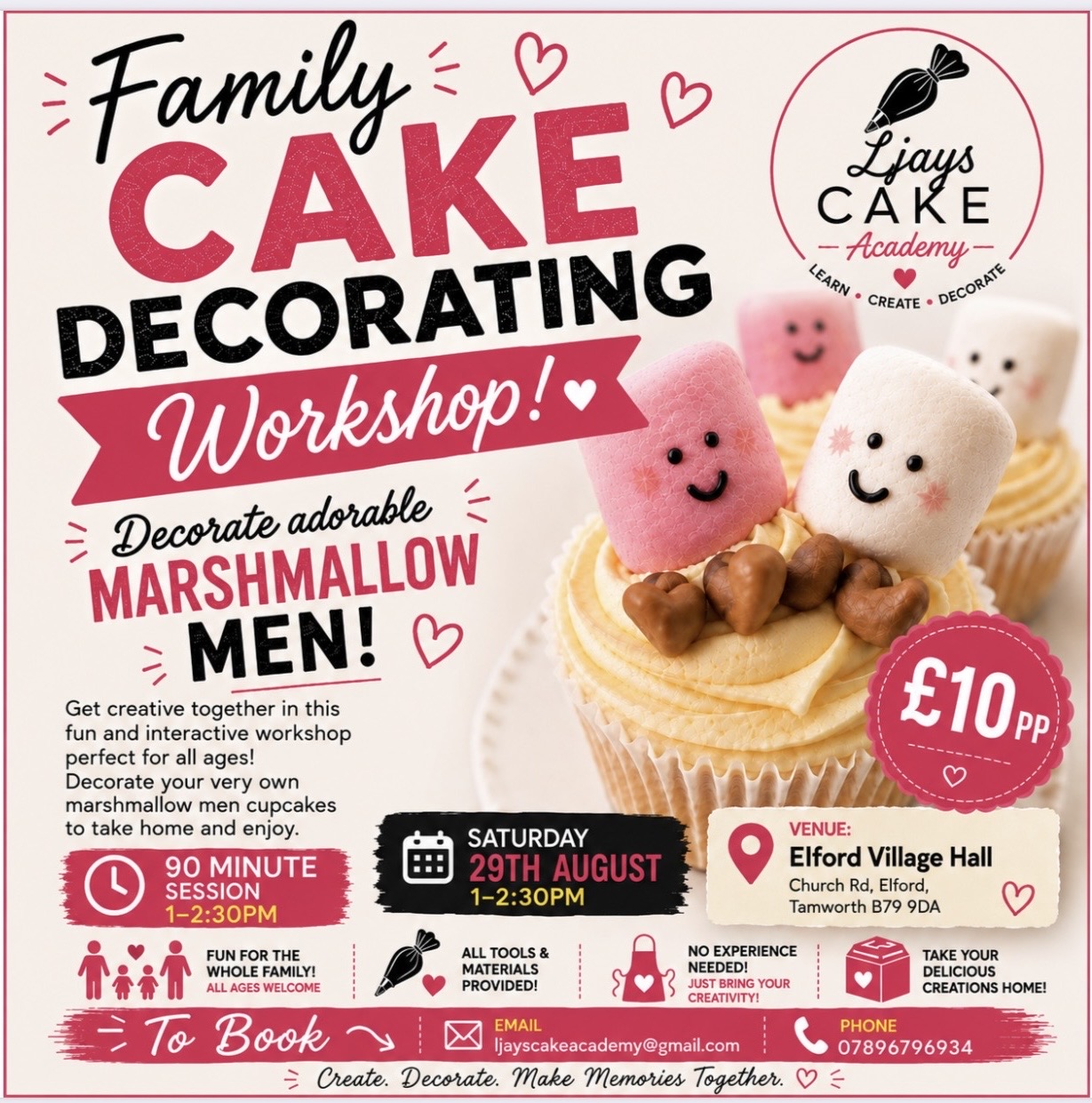 Image of Family Cake Decorating at the Village Hall !