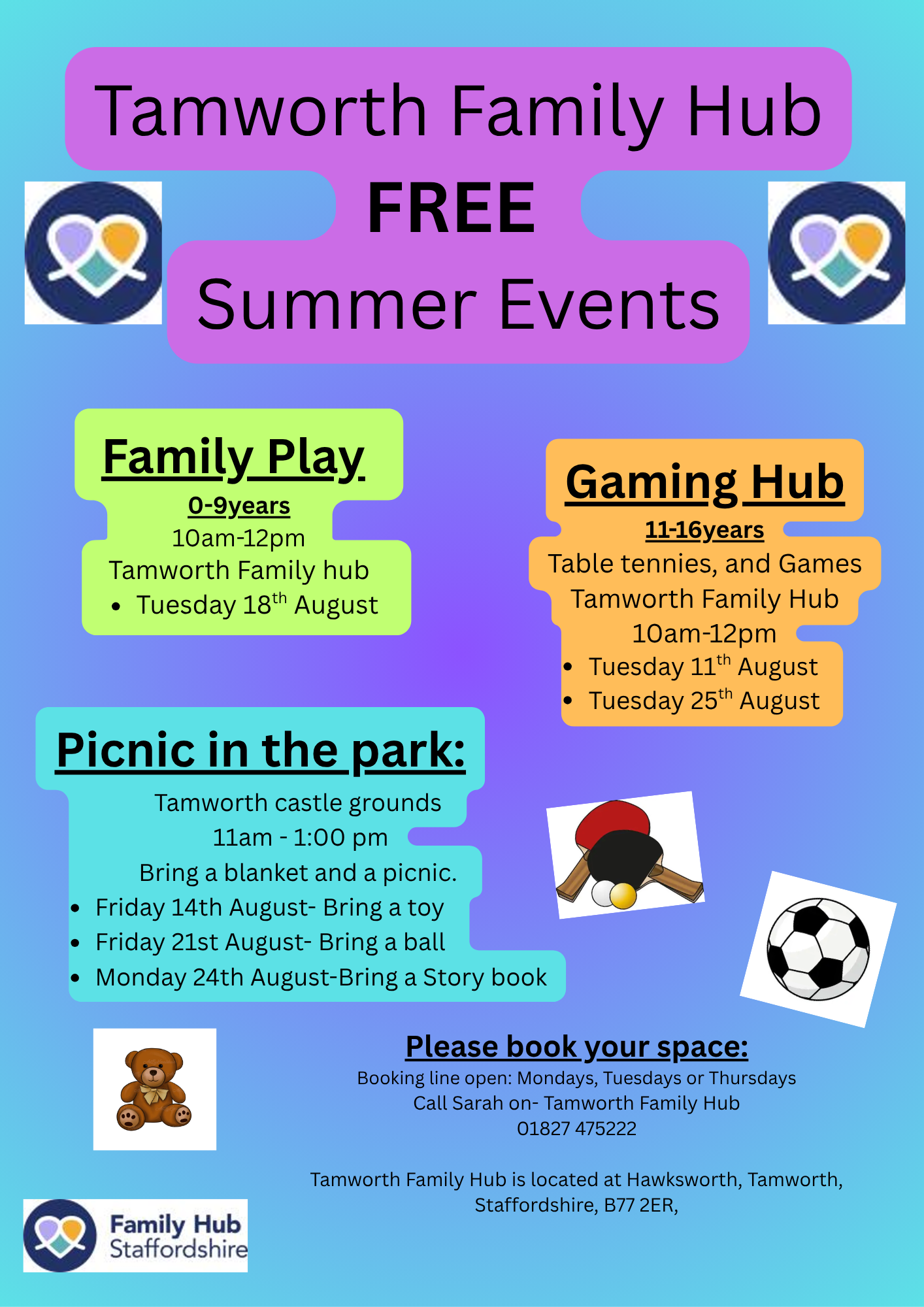 Image of FREE Family Hub Summer Activities