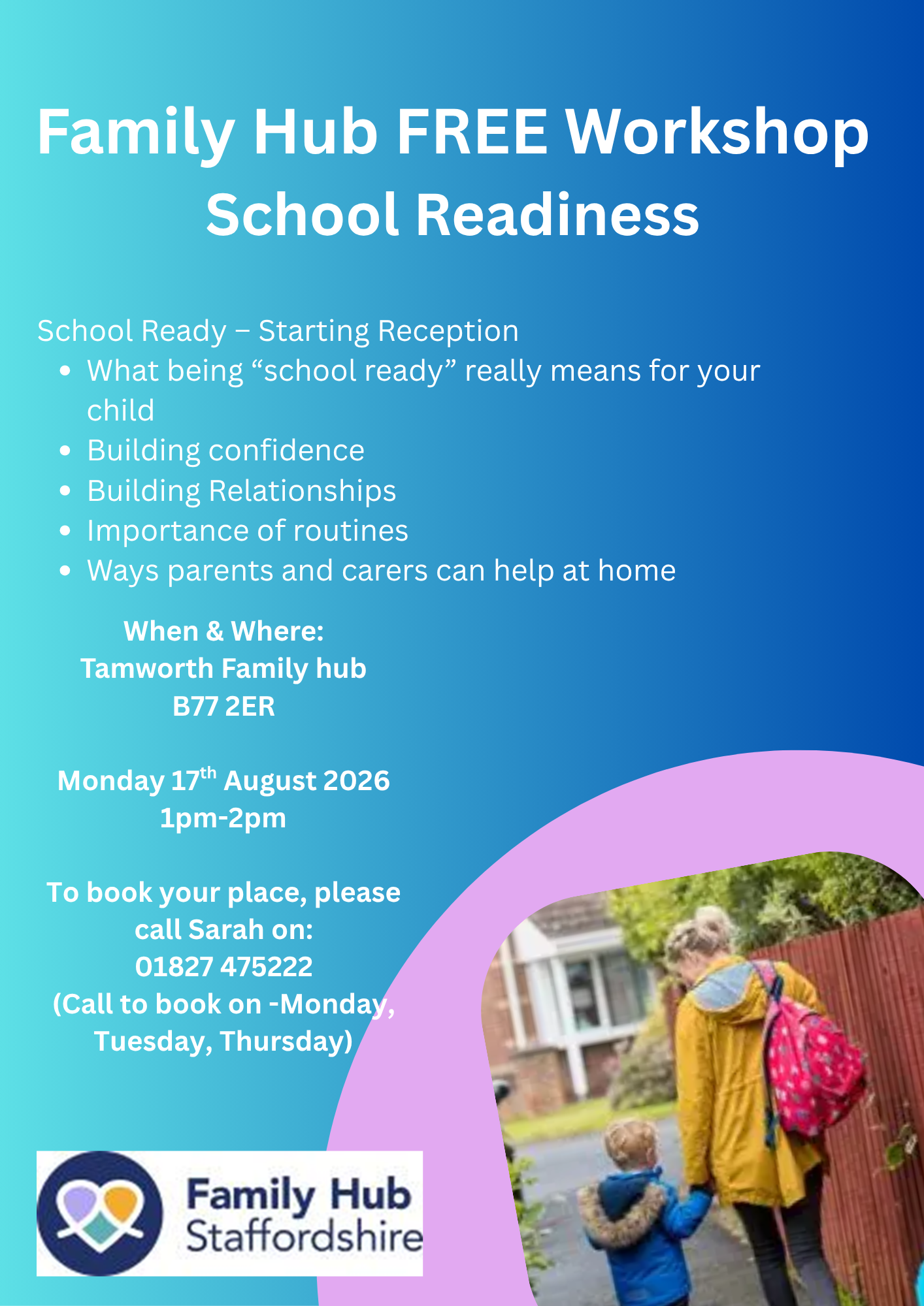 Image of FREE Family Hub workshop - School Readiness