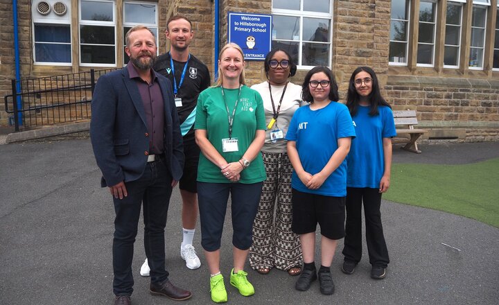 Image of Sheffield Business and Football Club join forces to champion Hillsborough Primary School