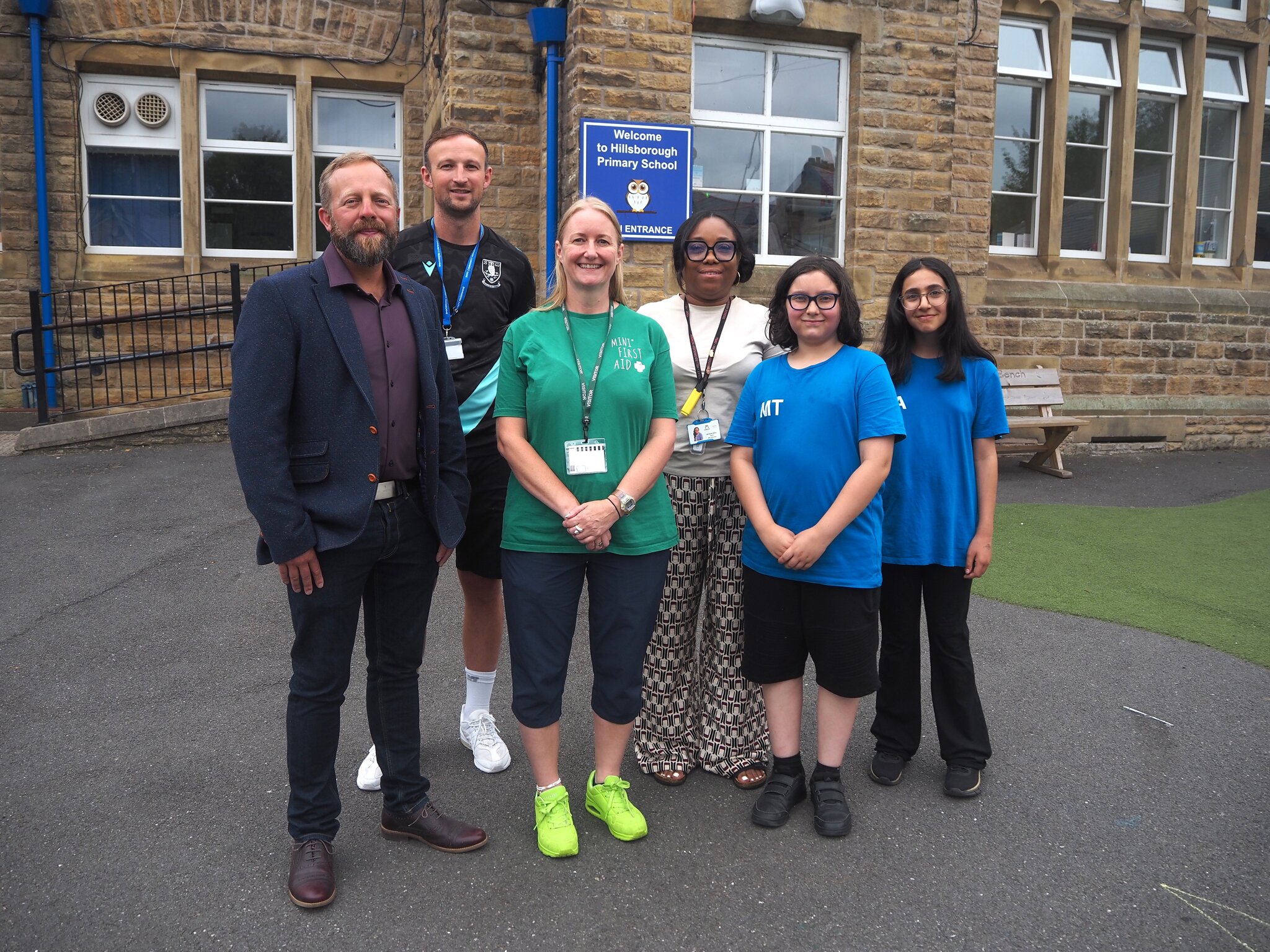 Image of Sheffield Business and Football Club join forces to champion Hillsborough Primary School