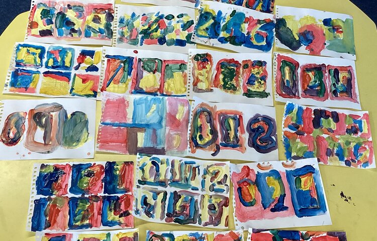 Image of Painting with colour
