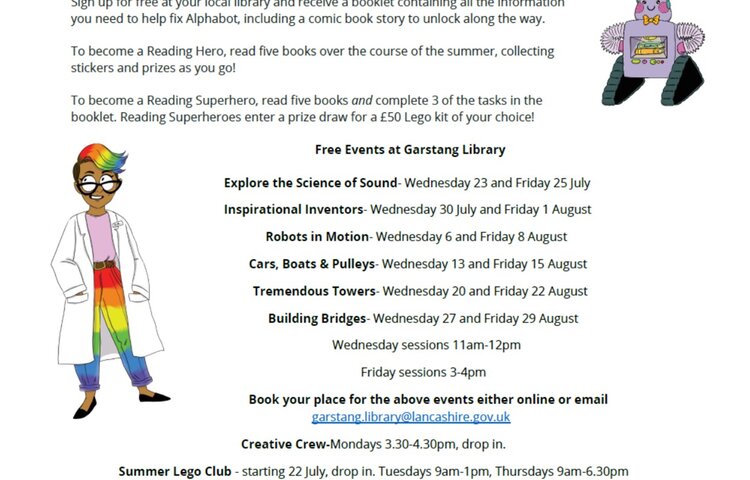 Image of Garstang Library Summer Events