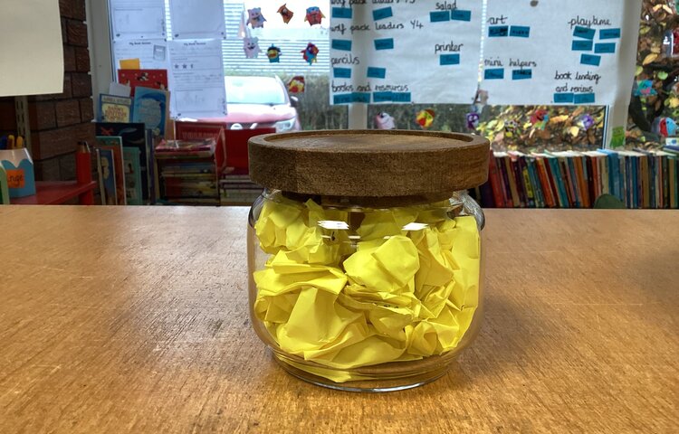 Image of Middle School’s Jar of Kindness