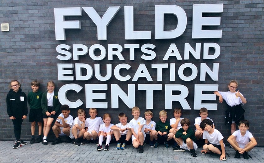 Image of Years 3 and 4’s PE Lesson at AFC Fylde’s Training Ground 