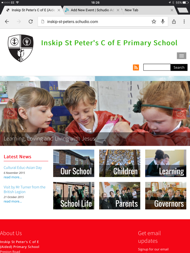 Image of New School Website!
