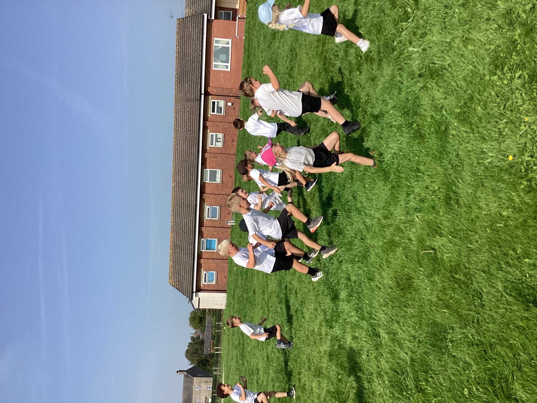 Image of Year 1 and 2's first PE lesson of the year...