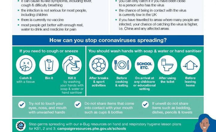 Image of Advice on the coronavirus for places of education