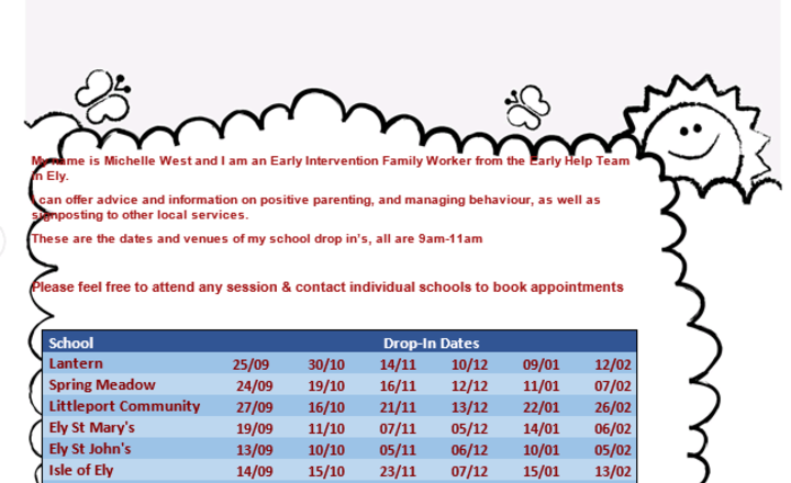 Image of Family Worker drop in sessions